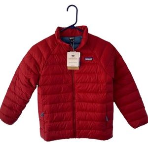 NEW Patagonia Kids' Drop-Tail Down Sweater, Red Size Large - NWT - NEW WITH TAGS